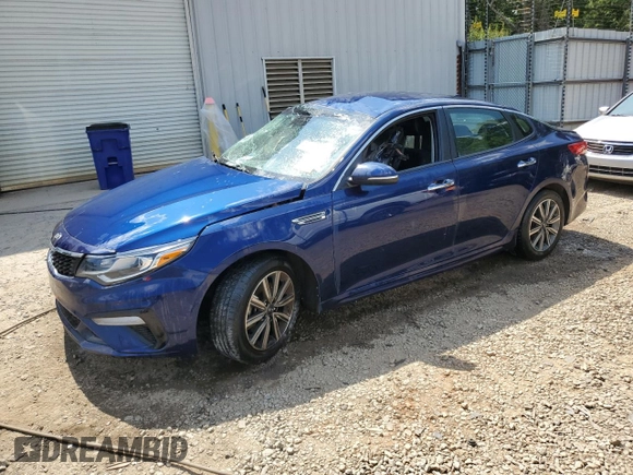 2019 Kia Optima LX with VIN 5XXGT4L3XKG356671, listed as a Copart auction lot 60761284 with 0 mi miles and Salvage Title. Bid and sale history available at carsss.com. Image 1.
