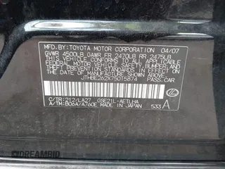 2007 Lexus IS 350 с VIN JTHBE262X75015874, выставлен на аукционе IAAI как лот 42526893 с пробегом 98 913 миль миль и . История ставок и продаж доступна на DreamBid. Изображение 9.