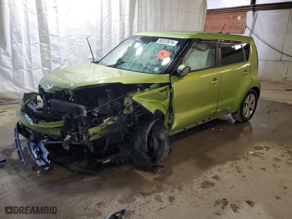 2015 Kia Soul with VIN KNDJN2A29F7768898, listed as a Copart auction lot 80522674 with 0 mi miles and Salvage Title. Bid and sale history available at carsss.com. Image 1.