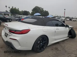 2019 BMW 8 Series M850i xDrive with VIN WBAFY4C57KBX38867, listed as a Copart auction lot 76091124 with 25,850 mi miles and Salvage Title. Bid and sale history available at carsss.com. Image 3.