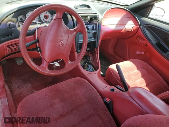 1995 Ford Mustang z VIN 1FALP4043SF252513, wystawiony jako Copart lot #52131605 z przebiegiem 237 066 mil mil oraz Szkoda całkowita • Salvage title. Historia ofert i sprzedaży dostępna na DreamBid. Obrazek 8.