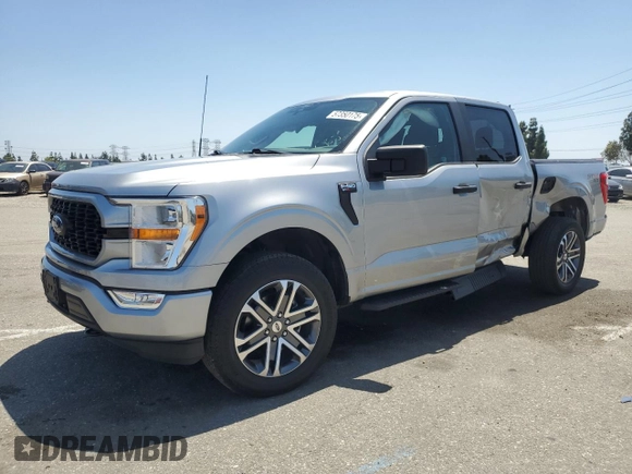 2021 Ford F-150 XL z VIN 1FTEW1EP5MKE42668, wystawiony jako Copart lot #57350175 z przebiegiem 39 727 mil mil oraz Szkoda całkowita • Salvage title. Historia ofert i sprzedaży dostępna na DreamBid. Obrazek 1.