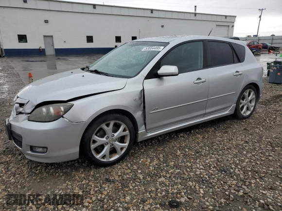 2007 Mazda 3 S Sport with VIN JM1BK143871681123, listed as a Copart auction lot 53554495 with 94,525 mi miles and Salvage Title. Bid and sale history available at DreamBid. Image 1.