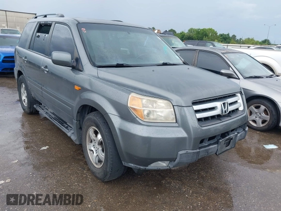 2008 Honda Pilot EX-L with VIN 5FNYF28548B007852, listed as a IAAI auction lot 42387060 with 261,023 mi miles and . Bid and sale history available at DreamBid. Image 1.