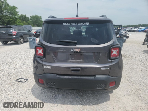 2021 Jeep Renegade Latitude with VIN ZACNJCBB0MPM26741, listed as a Copart auction lot 59518295 with 42,319 mi miles and Non repairable. Bid and sale history available at DreamBid. Image 6.