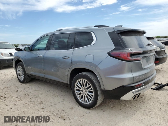 2024 GMC Acadia FWD Denali z VIN 1GKENLKS1RJ176560, wystawiony jako Copart lot #49456855 z przebiegiem 5 509 mil mil oraz Szkoda całkowita • Salvage title. Historia ofert i sprzedaży dostępna na DreamBid. Obrazek 2.