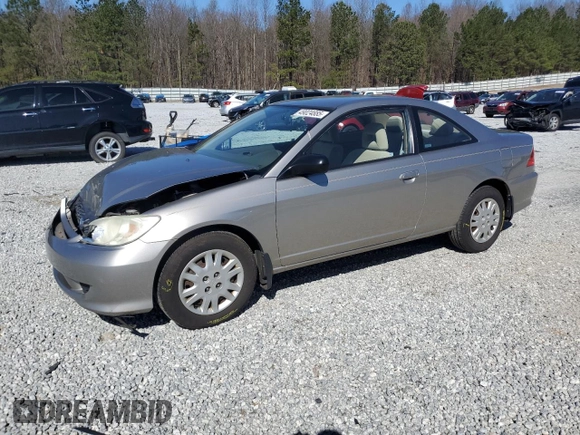 2004 Honda Civic LX with VIN 1HGEM22534L075070, listed as a Copart auction lot 49024885 with 245,343 mi miles and Salvage Title. Bid and sale history available at DreamBid. Image 1.