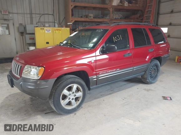 2004 Jeep Grand Cherokee Laredo with VIN 1J4GW48S74C420234, listed as a IAAI auction lot 41741031 with 191,862 mi miles and . Bid and sale history available at DreamBid. Image 2.