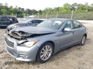 2014 Infiniti Q50 Sport z VIN JN1BV7AP0EM674540, wystawiony jako Copart lot #56385455 z przebiegiem 130 362 mil mil oraz Szkoda całkowita • Salvage title. Historia ofert i sprzedaży dostępna na DreamBid. Obrazek 1.