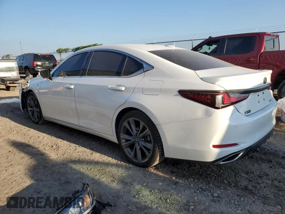 2021 Lexus ES with VIN 58AGZ1B19MU082667, listed as a Copart auction lot 80340464 with 82,447 mi miles and Salvage Title. Bid and sale history available at carsss.com. Image 2.