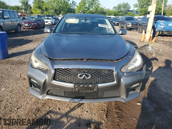 2015 Infiniti Q50 Sport with VIN JN1BV7AR2FM414563, listed as a Copart auction lot 62896535 with 133,924 mi miles and Salvage title. Bid and sale history available at DreamBid. Image 5.