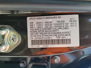 2017 Acura RDX Technology z VIN 5J8TB4H57HL034611, wystawiony jako Copart lot #58584625 z przebiegiem 72 213 mil mil oraz Szkoda całkowita • Salvage title. Historia ofert i sprzedaży dostępna na DreamBid. Obrazek 12.