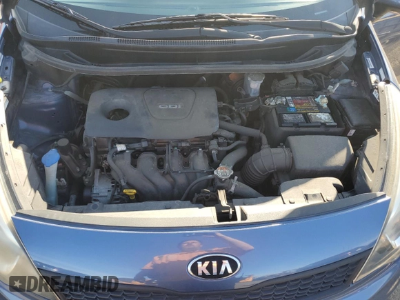 2016 Kia Rio LX with VIN KNADM4A30G6684798, listed as a Copart auction lot 54304005 with 49,719 mi miles and Salvage Title. Bid and sale history available at DreamBid. Image 11.