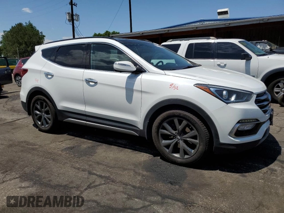 2017 Hyundai Santa Fe Ultimate with VIN 5XYZWDLA2HG466925, listed as a Copart auction lot 62516895 with 102,202 mi miles and Salvage title. Bid and sale history available at DreamBid. Image 4.