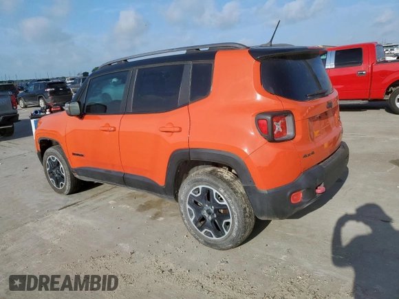 2015 Jeep Renegade Trailhawk z VIN ZACCJBCT8FPC23014, wystawiony jako Copart lot #60025465 z przebiegiem 46 645 mil mil oraz Czysty tytuł • Clean title. Historia ofert i sprzedaży dostępna na DreamBid. Obrazek 2.