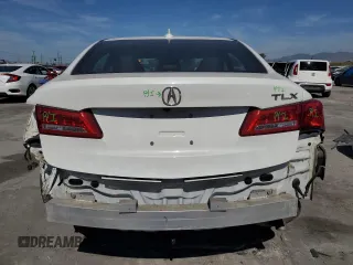 2018 Acura TLX w/Technology Pkg with VIN 19UUB1F5XJA000346, listed as a Copart auction lot 49970485 with 27,433 mi miles and Salvage Title. Bid and sale history available at carsss.com. Image 6.