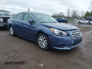 2015 Subaru Legacy 2.5i Premium with VIN 4S3BNBC64F3005733, listed as a IAAI auction lot 41913011 with 87,345 mi miles. Bid and sale history available at carsss.com. Image 1.