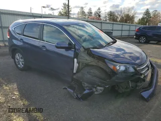 2014 Honda CR-V EX with VIN 5J6RM4H55EL093858, listed as a Copart auction lot 53474035 with 91,805 mi miles and Salvage Title. Bid and sale history available at carsss.com. Image 4.