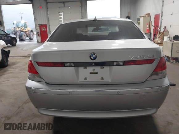 2004 BMW 7 Series 745Li with VIN WBAGN63594DS55672, listed as a IAAI auction lot 42133834 with 119,912 mi miles and . Bid and sale history available at carsss.com. Image 16.
