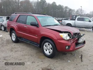 2008 Toyota 4Runner SR5 with VIN JTEZU14R78K004536, listed as a IAAI auction lot 41542110 with 219,297 mi miles. Bid and sale history available at carsss.com. Image 1.