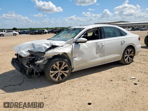 2021 Volkswagen Passat SE with VIN 1VWSA7A34MC014427, listed as a Copart auction lot 61854015 with 74,563 mi miles and Salvage title. Bid and sale history available at DreamBid. Image 1.