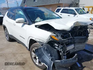 2019 Jeep Compass Limited with VIN 3C4NJDCB0KT827087, listed as a IAAI auction lot 41856565 with 69,081 mi miles and . Bid and sale history available at DreamBid. Image 1.