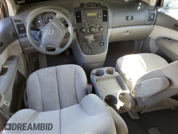 2008 Kia Sedona EX with VIN KNDMB233386237457, listed as a Copart auction lot 53727365 with 246,238 mi miles and Salvage Title. Bid and sale history available at carsss.com. Image 8.