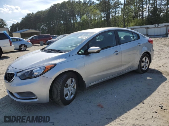 2015 Kia Forte LX with VIN KNAFK4A63F5366672, listed as a Copart auction lot 55725705 with 281,082 mi miles and Clean Title. Bid and sale history available at DreamBid. Image 1.