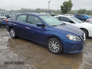 2018 Nissan Sentra SV with VIN 3N1AB7AP4JL643980, listed as a Copart auction lot 73711344 with 76,317 mi miles and Salvage Title. Bid and sale history available at DreamBid. Image 4.