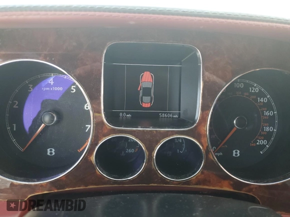 2006 Bentley Flying Spur with VIN SCBBR53W96C031785, listed as a Copart auction lot 81912514 with 58,606 mi miles and Salvage Title. Bid and sale history available at DreamBid. Image 9.