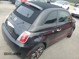 2013 FIAT 500 Abarth with VIN 3C3CFFJH4DT670375, listed as a Copart auction lot 74307284 with 0 mi miles and Salvage Title. Bid and sale history available at carsss.com. Image 3.