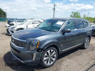 2020 Kia Telluride S with VIN 5XYP64HC7LG018450, listed as a IAAI auction lot 42072769 with 93,110 mi miles and . Bid and sale history available at DreamBid. Image 2.