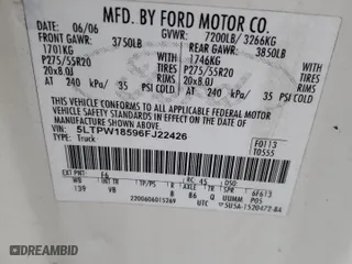 2006 Lincoln Mark LT with VIN 5LTPW18596FJ22426, listed as a Copart auction lot 83656744 with 221,504 mi miles and Salvage Title. Bid and sale history available at carsss.com. Image 12.