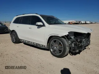 2021 Mercedes-Benz GLS with VIN 4JGFF5KE3MA497393, listed as a Copart auction lot 46513985 with 32,690 mi miles and Salvage Title. Bid and sale history available at carsss.com. Image 4.