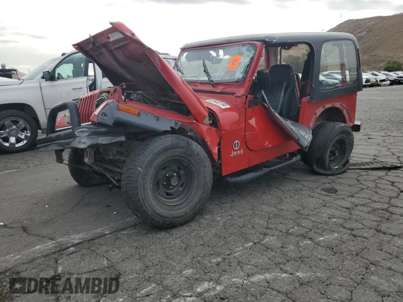 1995 Jeep Wrangler S with VIN 1J4FY19P2SP254595, listed as a Copart auction lot 82430184 with 130,942 mi miles and Salvage Title. Bid and sale history available at carsss.com. Image 1.