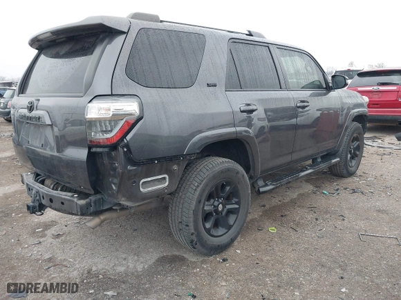 2020 Toyota 4Runner SR5 with VIN JTEBU5JR2L5779671, listed as a IAAI auction lot 41572359 with 87,458 mi miles. Bid and sale history available at carsss.com. Image 4.