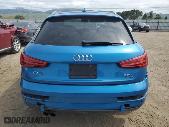 2016 Audi Q3 Premium Plus with VIN WA1EFCFS5GR016757, listed as a Copart auction lot 51844075 with 32,565 mi miles and Salvage Title. Bid and sale history available at carsss.com. Image 6.
