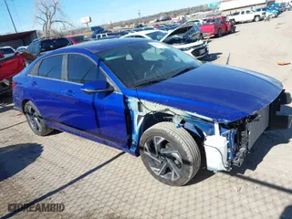 2024 Hyundai Elantra Limited with VIN KMHLP4DG0RU827019, listed as a IAAI auction lot 41466725 with 2,866 mi miles. Bid and sale history available at carsss.com. Image 1.