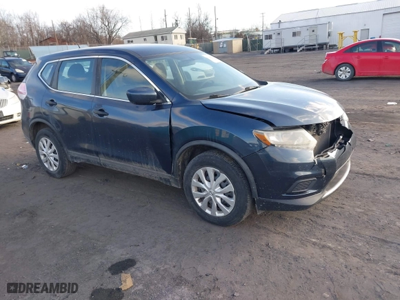 2016 Nissan Rogue S with VIN KNMAT2MV4GP690124, listed as a IAAI auction lot 41469641 with 94,629 mi miles. Bid and sale history available at carsss.com. Image 1.