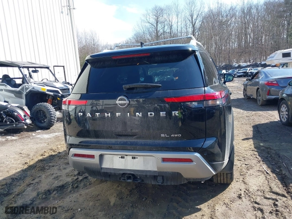 2024 Nissan Pathfinder SL with VIN 5N1DR3CD5RC295501, listed as a IAAI auction lot 41774354 with 1,740 mi miles. Bid and sale history available at carsss.com. Image 16.