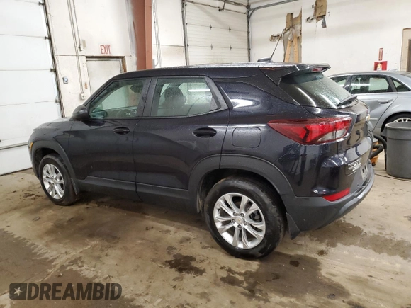 2021 Chevrolet TrailBlazer LS with VIN KL79MNSLXMB137101, listed as a Copart auction lot 78218284 with 25,975 mi miles and Salvage Title. Bid and sale history available at carsss.com. Image 2.