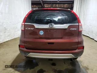 2015 Honda CR-V EX-L with VIN 2HKRM4H78FH675000, listed as a Copart auction lot 52423735 with 128,676 mi miles and Salvage Title. Bid and sale history available at carsss.com. Image 6.