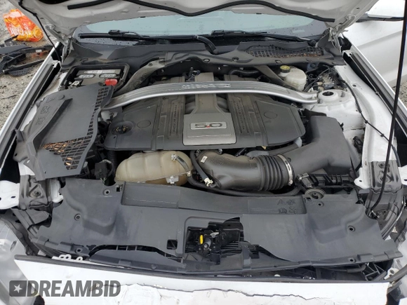 2018 Ford Mustang GT Premium с VIN 1FATP8FF0J5155595, выставлен на аукционе Copart как лот 81584324 с пробегом 63 535 миль миль и Списание • Salvage title. История ставок и продаж доступна на DreamBid. Изображение 12.