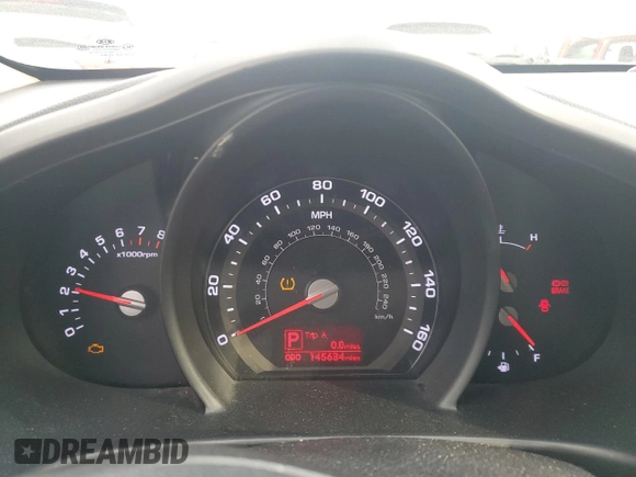 2012 Kia Sportage LX with VIN KNDPBCA23C7291809, listed as a Copart auction lot 46865525 with 145,634 mi miles and Salvage Title. Bid and sale history available at DreamBid. Image 9.