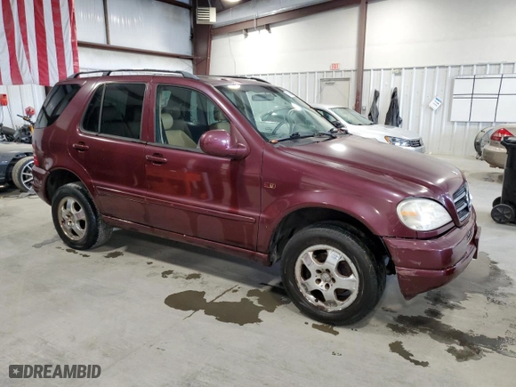 1999 Mercedes-Benz M-Class with VIN 4JGAB72EXXA082657, listed as a Copart auction lot 71366544 with 113,918 mi miles and Clean Title. Bid and sale history available at carsss.com. Image 4.