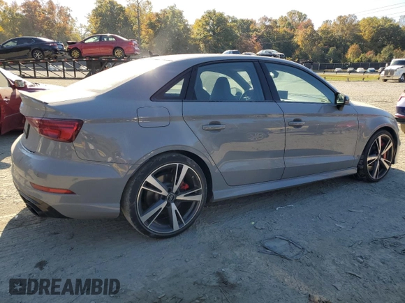 2019 Audi RS 3 with VIN WUABWGFF8KA907686, listed as a Copart auction lot 75947394 with 50,794 mi miles and Salvage title. Bid and sale history available at DreamBid. Image 3.