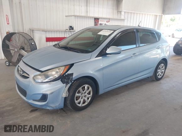 2012 Hyundai Accent GS with VIN KMHCT5AEXCU040770, listed as a IAAI auction lot 42265628 with 139,595 mi miles and . Bid and sale history available at DreamBid. Image 2.