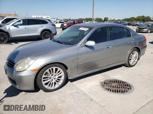 2006 Infiniti G35 with VIN JNKCV51EX6M518347, listed as a Copart auction lot 72001394 with 242,188 mi miles and Salvage Title. Bid and sale history available at DreamBid. Image 1.