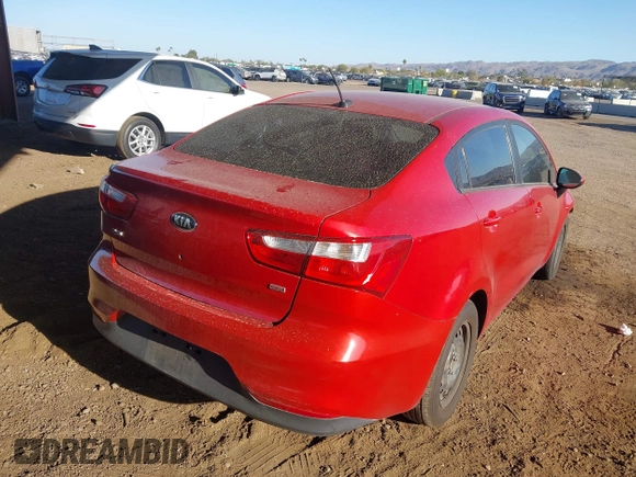 2017 Kia Rio LX with VIN KNADM4A31H6117534, listed as a IAAI auction lot 41623720 with 99,792 mi miles. Bid and sale history available at carsss.com. Image 4.