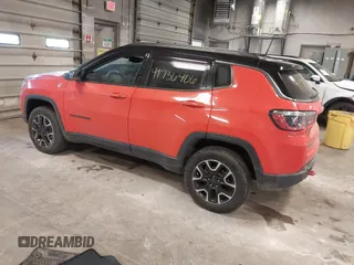 2020 Jeep Compass Trailhawk with VIN 3C4NJDDB9LT122174, listed as a IAAI auction lot 41736406 with 74,807 mi miles and . Bid and sale history available at carsss.com. Image 3.